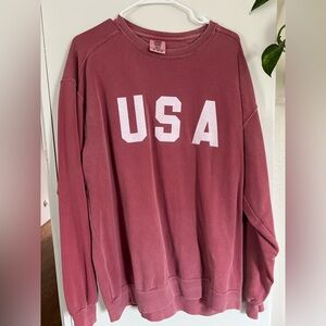 Comfort colors USA Crewneck Sweatshirt